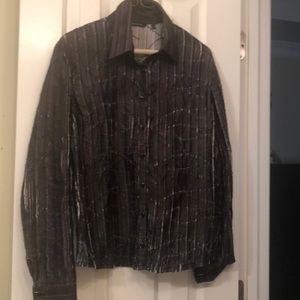Black & white Samuel Dong button shirt size L